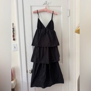 Zara Black Tiered Dress
